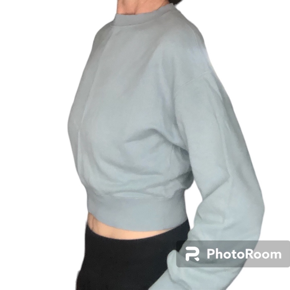 Dynamite Sage Green  Cropped Sweatshirt size XS